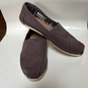 TOMS Brown Slip On Shoes Women's 7.5
